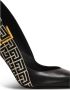 Balmain Ruby stilet slingbacks in kalfsleer en PB Labyrinth canvas Black Dames - Thumbnail 7