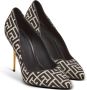 Balmain Ruby stiletto's met jacquard monogram Black Dames - Thumbnail 3