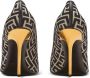 Balmain Ruby stiletto's met jacquard monogram Black Dames - Thumbnail 4