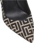 Balmain Ruby stiletto's met jacquard monogram Black Dames - Thumbnail 6