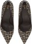 Balmain Ruby stiletto's met jacquard monogram Black Dames - Thumbnail 5