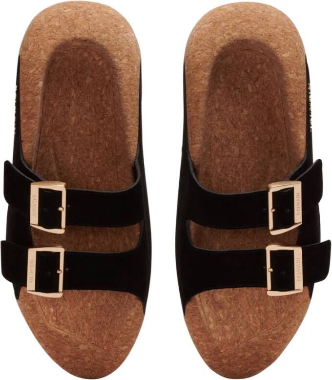 Balmain Sliders Zwart Heren