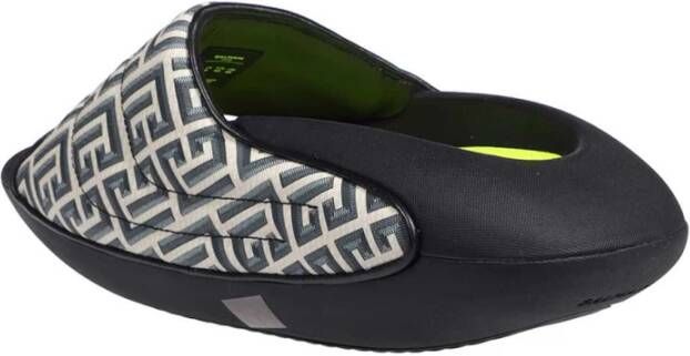 Balmain Slippers met Monogram Print Multicolor Heren