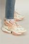 Balmain Eenhoorn lage trainers in neopreen en kalfsleer Beige Dames - Thumbnail 12