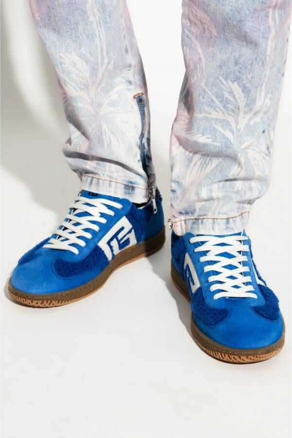 Balmain Sneakers Swan Blue Heren