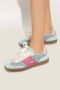 Balmain Zwaan trainers in leer en PB Labyrinth denim Blue Dames - Thumbnail 3