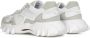 Balmain Witte Sneakers met Vetersluiting en Logo B-East trainer van leer suède en mesh. White Heren - Thumbnail 2