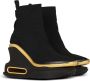 Balmain B-Bold gebreide sleehaksneakers met monogram Black Dames - Thumbnail 2