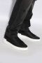 Balmain Zwarte Leren Sneakers Ronde Neus Vetersluiting Black Heren - Thumbnail 6