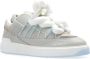 Balmain B-Court Puffy Skate sneakers van kalfsleer en suède Gray Heren - Thumbnail 4