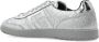 Balmain Zwaan-Textuur Spiegel Leren Sneakers Gray Heren - Thumbnail 5