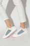 Balmain B-Court trainers in leer en denim White Dames - Thumbnail 2