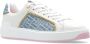 Balmain B-Court trainers in leer en denim White Dames - Thumbnail 4