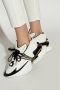 Balmain Eenhoorn Lage trainers in neopreen en kalfsleer White Dames - Thumbnail 2