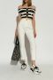 Balmain Eenhoorn Lage trainers in neopreen en kalfsleer White Dames - Thumbnail 3