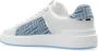 Balmain B-Court trainers in leer en denim Blue Heren - Thumbnail 17