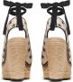 Balmain Sterrenprint Sleehak Espadrilles Beige Dames - Thumbnail 3