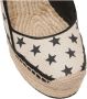 Balmain Sterrenprint Sleehak Espadrilles Beige Dames - Thumbnail 7