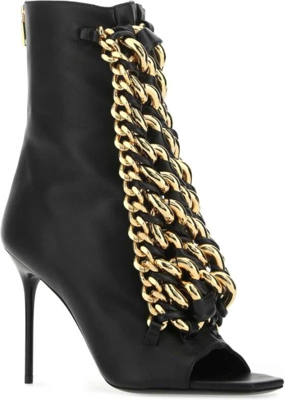 Balmain Stijlvolle Ketting Sandalen Black Dames