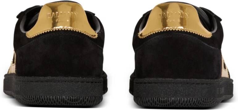 Balmain Suede Swan trainers Black Dames