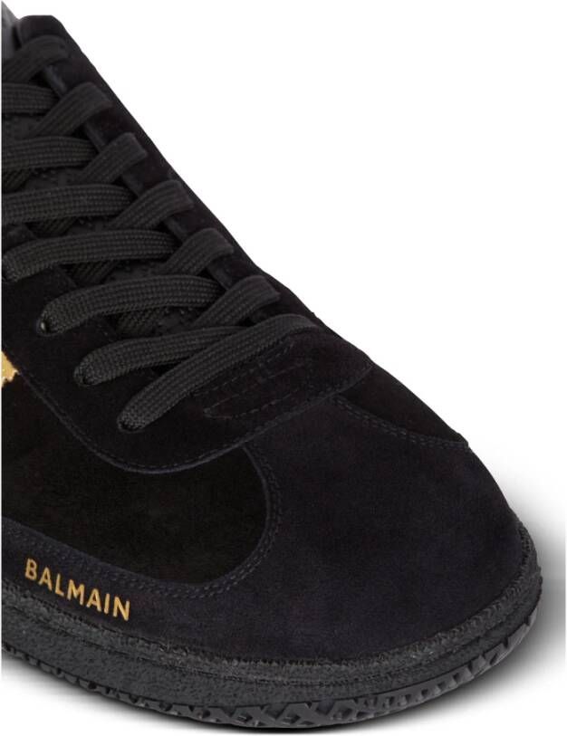 Balmain Suede Swan trainers Black Dames