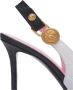 Balmain Twee-tone kalfsleren Eva pumps met een reliëf ruitmotief White Dames - Thumbnail 7