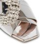 Balmain Uma Western muilezels in spiegelend leer Gray Dames - Thumbnail 5