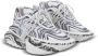 Balmain Unicorn Wave trainers met 'Love Letter' print White Dames - Thumbnail 3