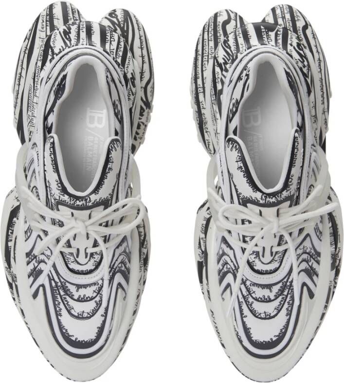 Balmain Unicorn Wave trainers met 'Love Letter' print White Dames