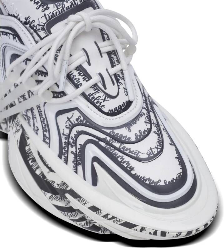 Balmain Unicorn Wave trainers met 'Love Letter' print White Dames