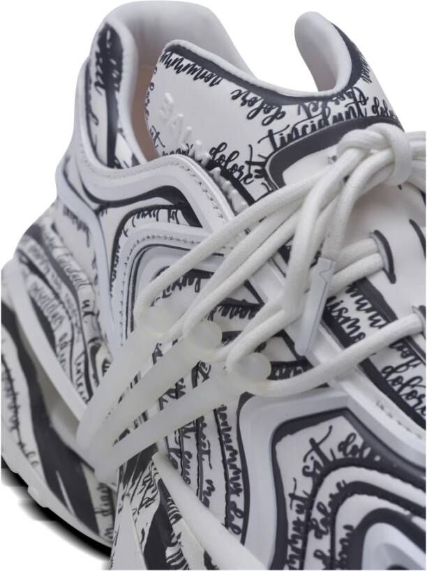 Balmain Unicorn Wave trainers met 'Love Letter' print White Dames