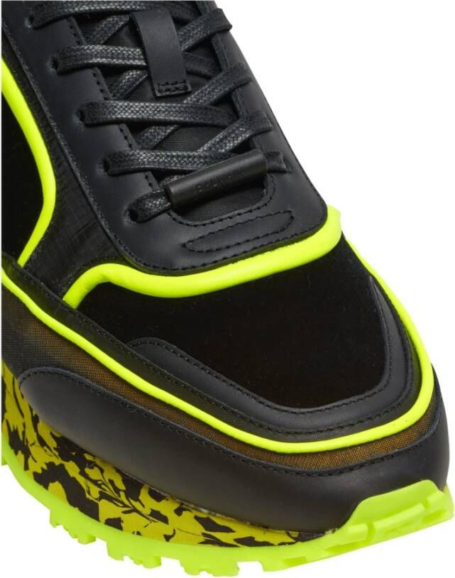 Balmain Velvet nylon en mesh Racer lage sneakers Multicolor Heren