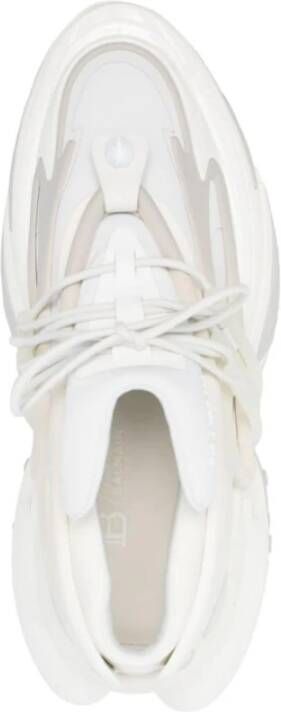 Balmain Witte Sneakers Stijlvolle Platform Schoenen White Heren