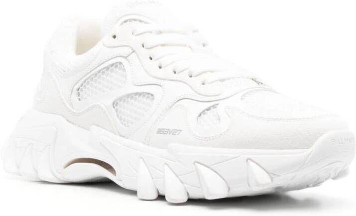 Balmain Witte Sneakers voor een stijlvolle look White Heren