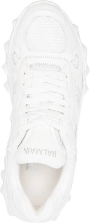 Balmain Witte Sneakers voor een stijlvolle look White Heren