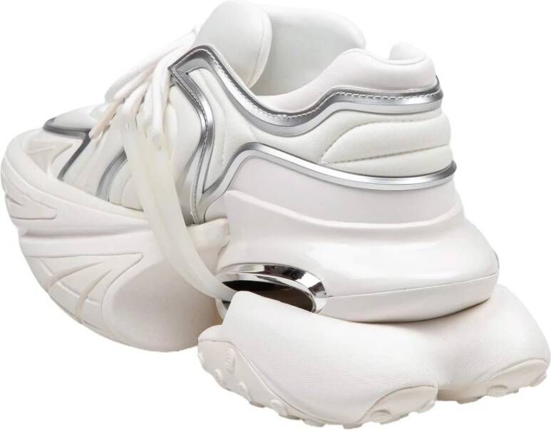 Balmain Witte Wave Sneakers Futuristische Stijl White Heren