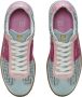 Balmain Zwaan trainers in leer en PB Labyrinth denim Blue Dames - Thumbnail 12