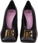 Balmain Zwarte Leren Sculpturale Hak Pumps Black Dames - Thumbnail 3