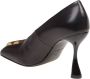 Balmain Zwarte Leren Sculpturale Hak Pumps Black Dames - Thumbnail 4