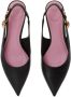 Balmain Eva kitten slingbacks in kalfsleer Black Dames - Thumbnail 4