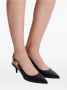 Balmain Eva kitten slingbacks in kalfsleer Black Dames - Thumbnail 5