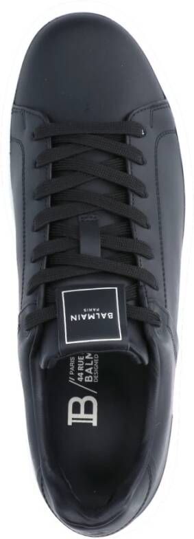 Balmain Zwarte Sneakers Black Heren