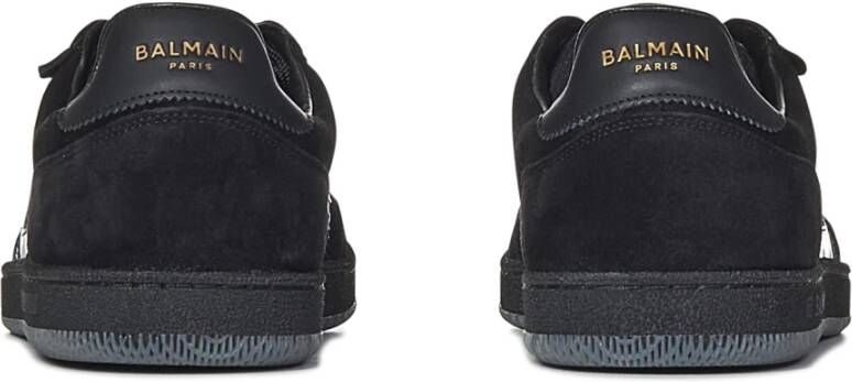 Balmain Zwarte Sneakers Luxe Stijl Aw24 Black Heren