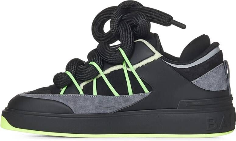 Balmain Zwarte Sneakers Luxe Stijl Black Heren