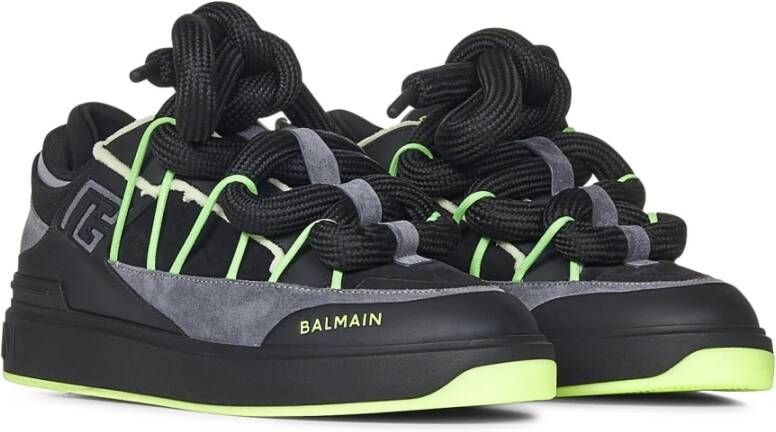 Balmain Zwarte Sneakers Luxe Stijl Black Heren