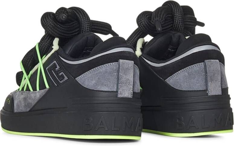 Balmain Zwarte Sneakers Luxe Stijl Black Heren