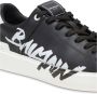 Balmain Zwarte Sneakers met Logo Patch Black Heren - Thumbnail 5