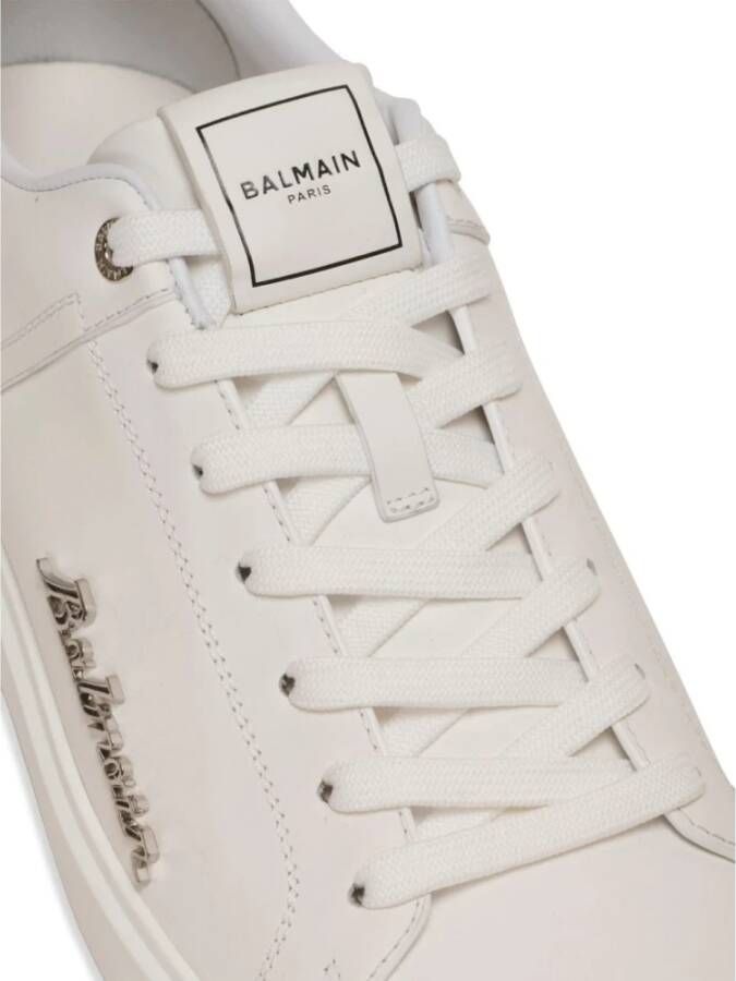 Balmain Zwarte Sneakers voor Mannen Aw24 White Heren