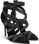 Balmain Zwarte Stiletto Hak Suède Afwerking Black Dames - Thumbnail 2