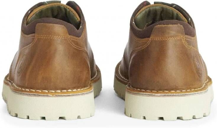 Barbour Cognac Leren Derby Schoenen Brown Heren